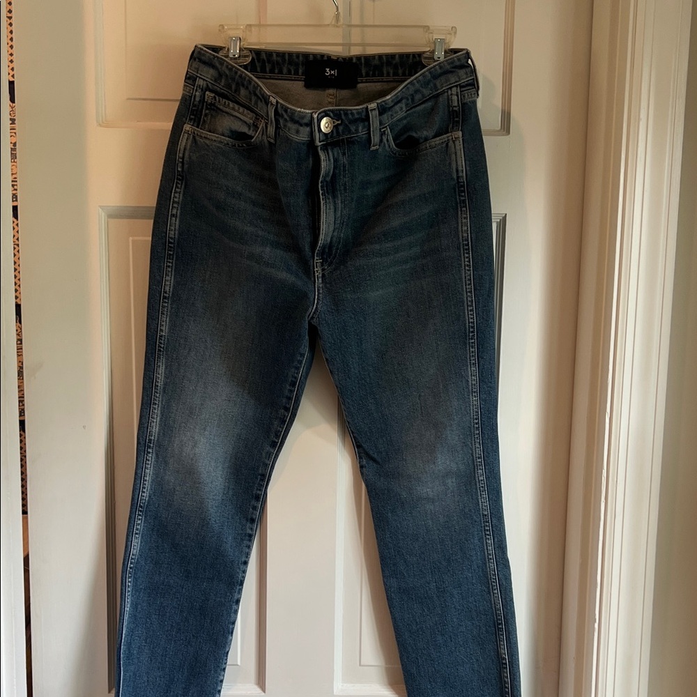 3x1 NYC new Straight authentic crop frayed. 
Size 30